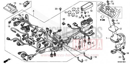 FAISCEAU DES FILS (CBR1000RA/SA) CBR1000SAF de 2015